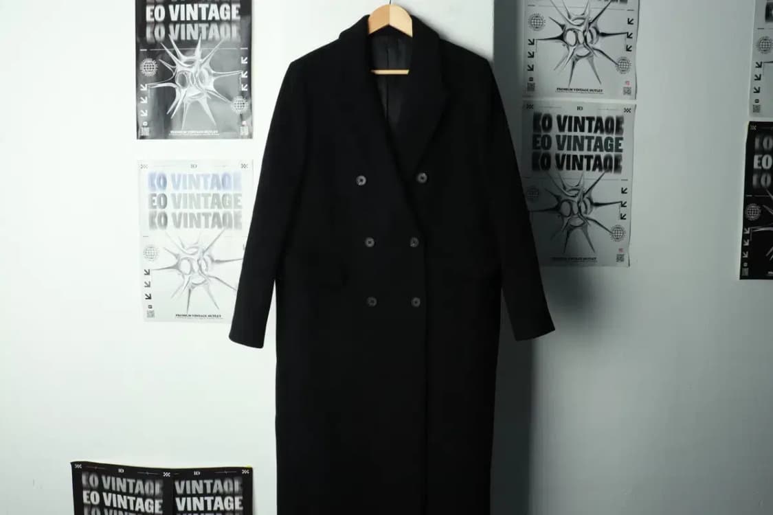 W(M) 무신사 스탠다드 코트자켓 캐시미어 더블 블랙-1699D 상품이미지2