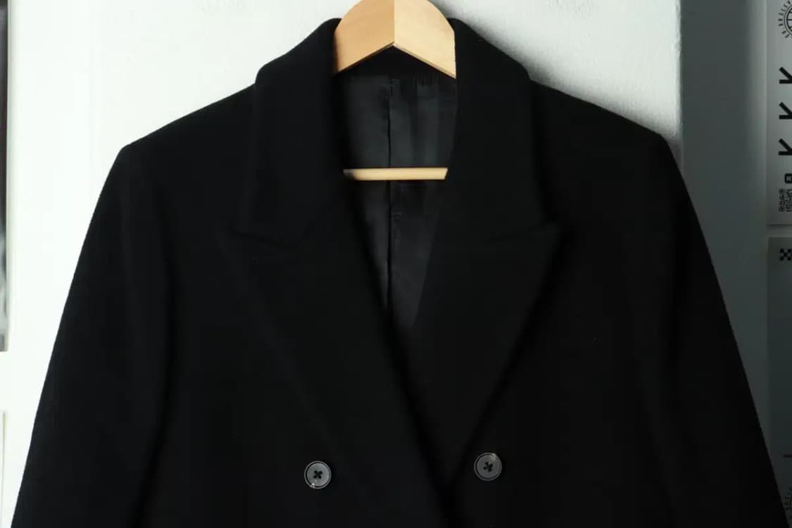 W(M) 무신사 스탠다드 코트자켓 캐시미어 더블 블랙-1699D 상품이미지3