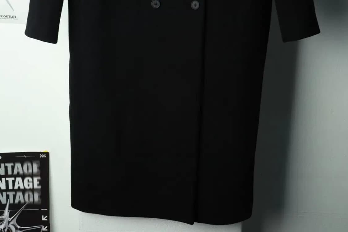 W(M) 무신사 스탠다드 코트자켓 캐시미어 더블 블랙-1699D 상품이미지4