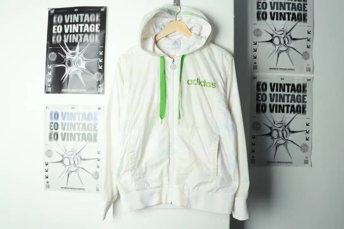 W(L) 아디다스 집업 바람막이 점퍼자켓 화이트 올드스쿨-169A3 상품이미지2