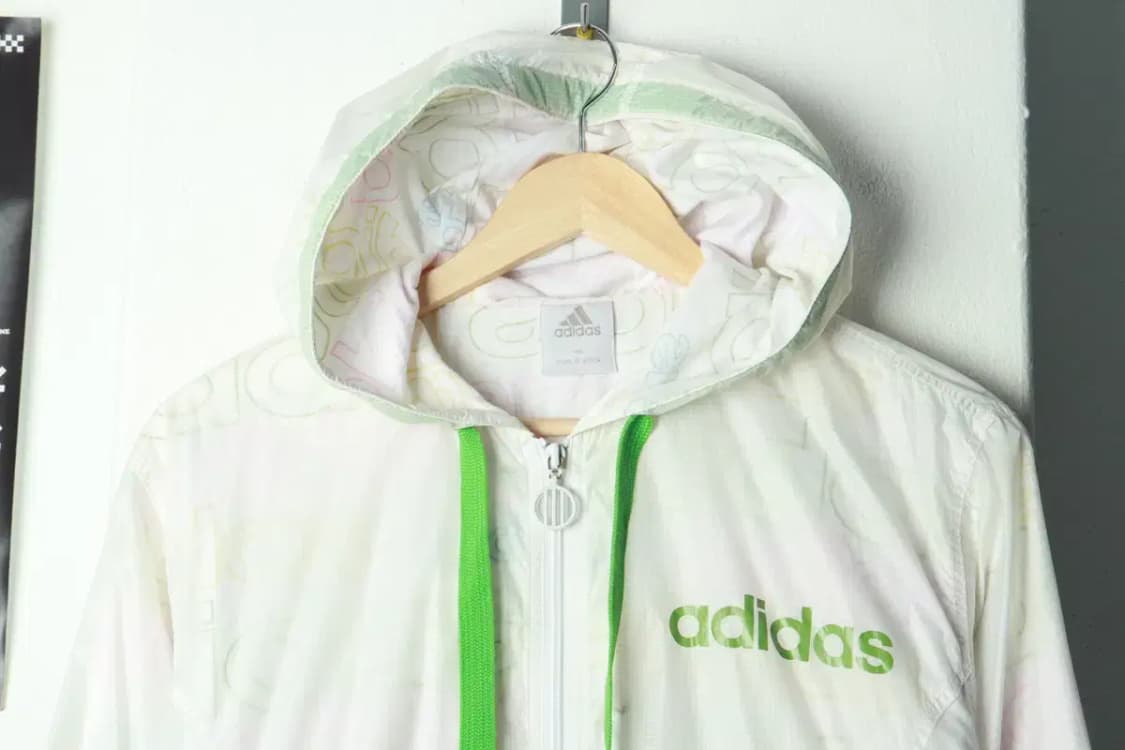 W(L) 아디다스 집업 바람막이 점퍼자켓 화이트 올드스쿨-169A3 상품이미지3
