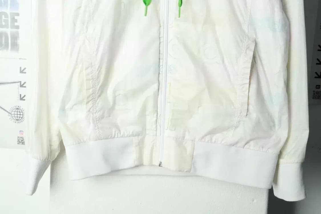 W(L) 아디다스 집업 바람막이 점퍼자켓 화이트 올드스쿨-169A3 상품이미지4