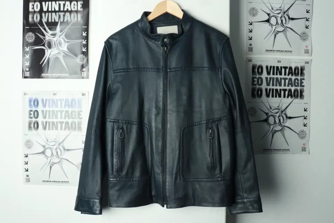 (L) 셀렙샵 에디션 집업 바람막이 점퍼자켓 리얼레더 램스킨-169A4 상품이미지2