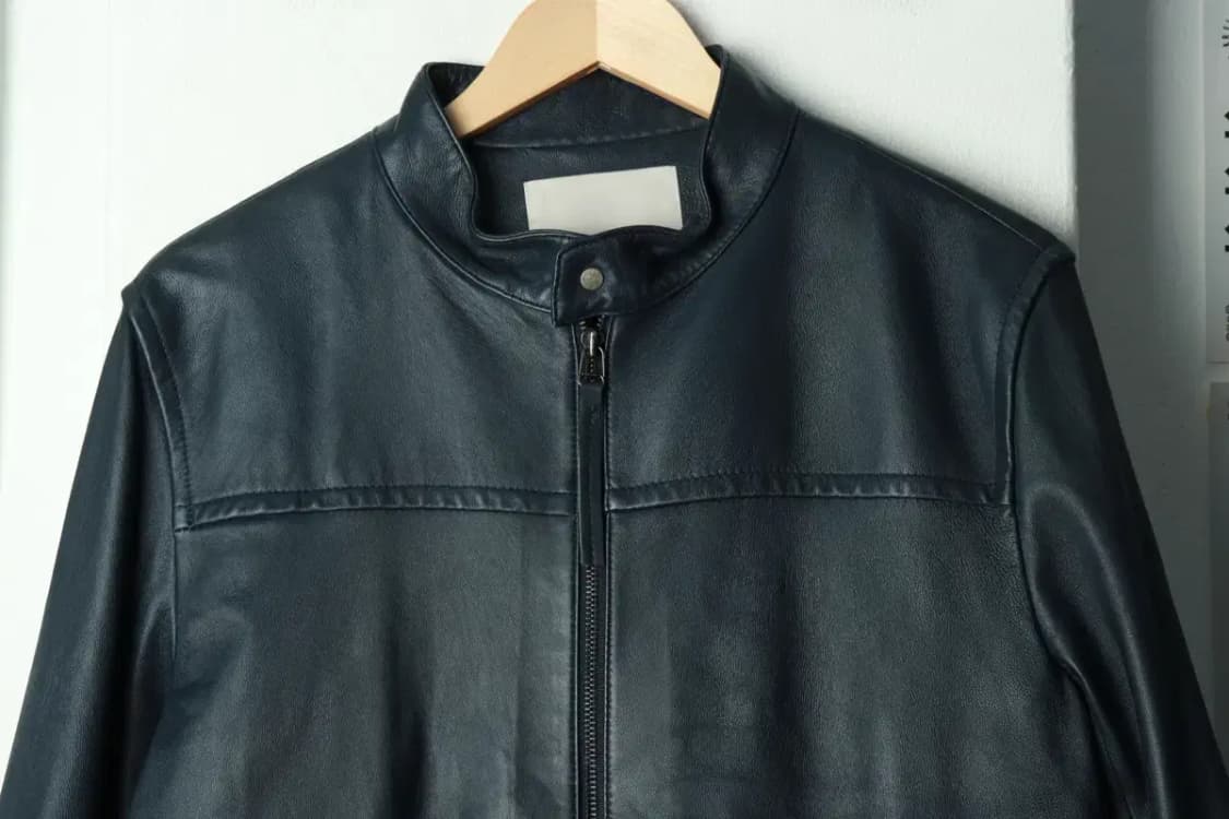 (L) 셀렙샵 에디션 집업 바람막이 점퍼자켓 리얼레더 램스킨-169A4 상품이미지3
