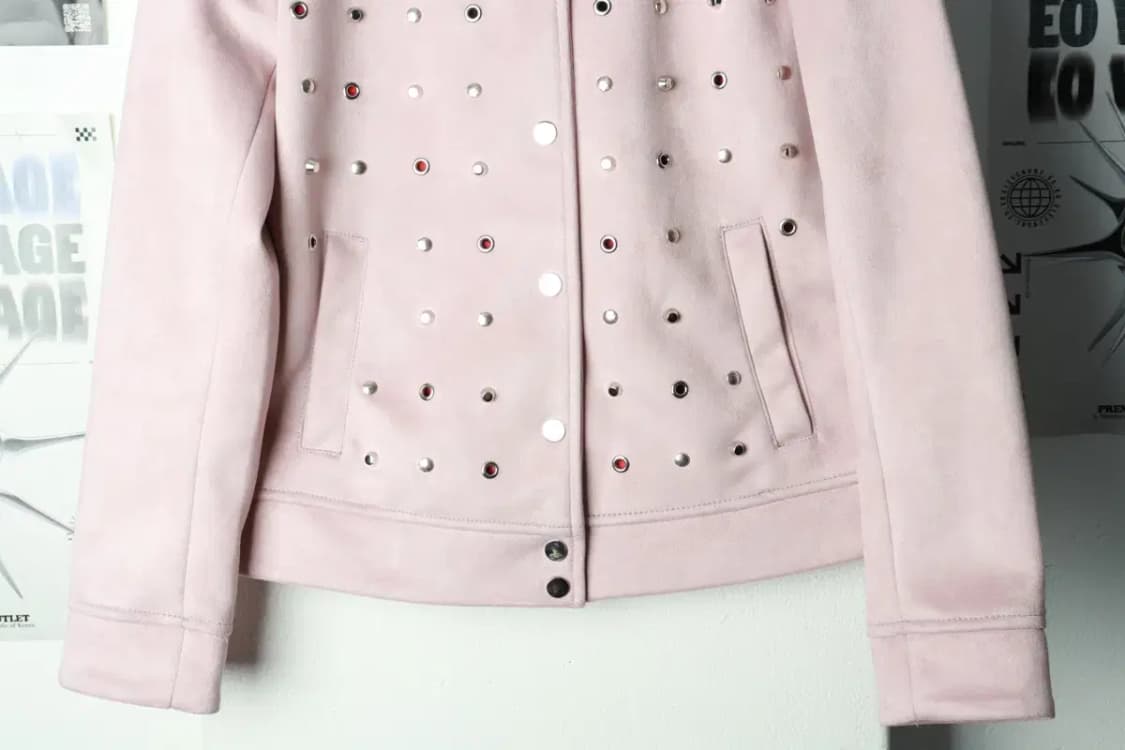 W(M) 자라 집업 바람막이 점퍼자켓 스웨이드 핑크 딸기우유-169A5 상품이미지4