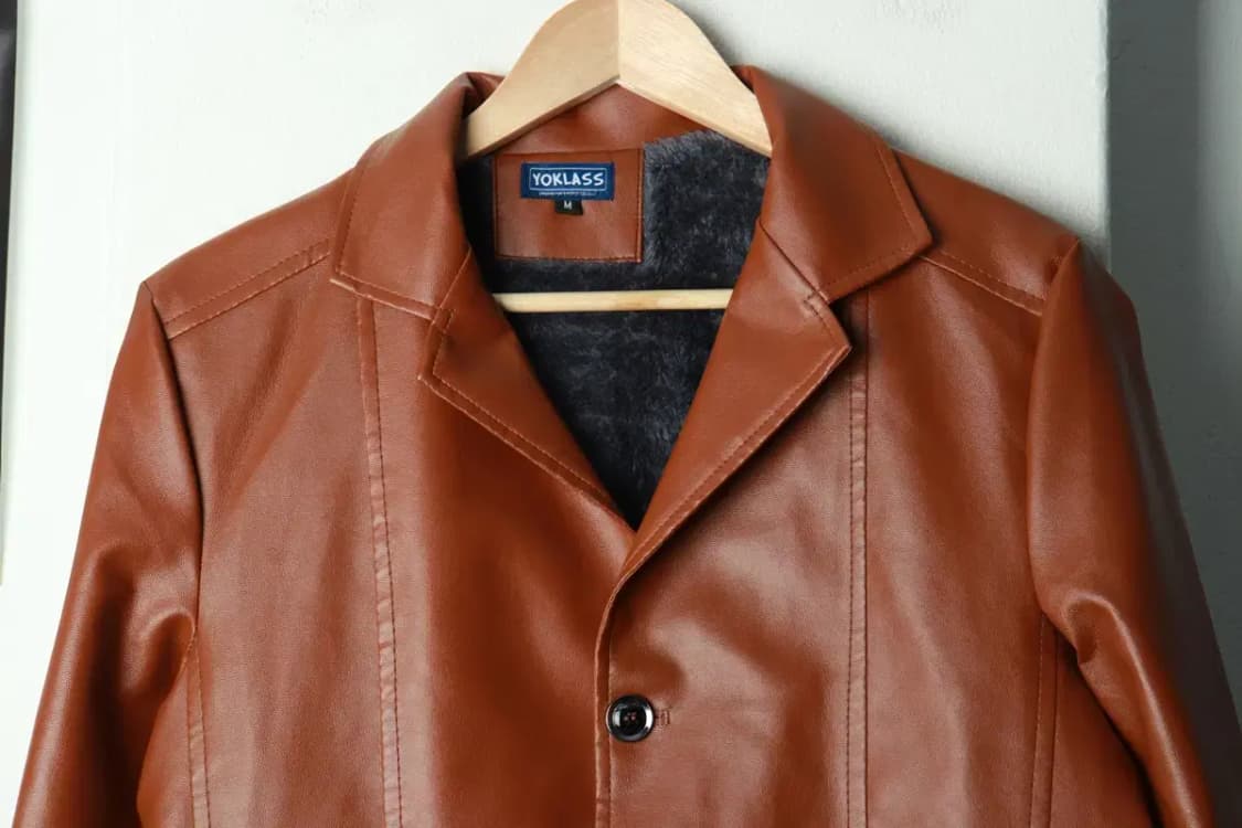 W(M) 브랜드빈티지 집업 바람막이 점퍼자켓 페이크레더 기모-169A6 상품이미지3