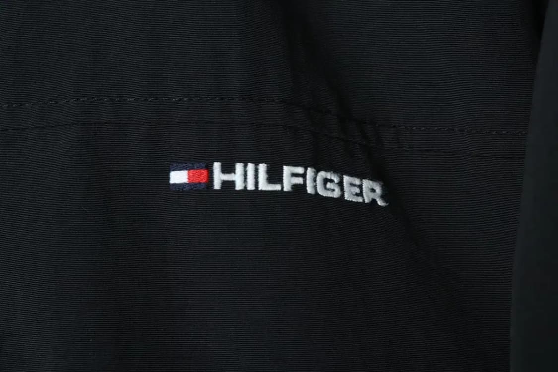(L-XL) 타미힐피거 집업 바람막이 점퍼자켓 블랙 올드스쿨-169AA 상품이미지5