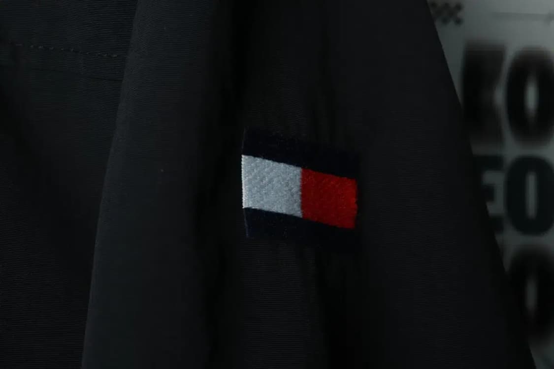 (L-XL) 타미힐피거 집업 바람막이 점퍼자켓 블랙 올드스쿨-169AA 상품이미지6