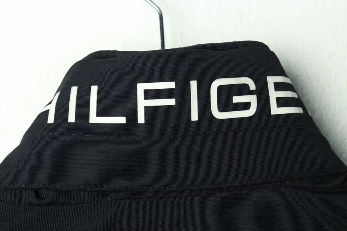 (L-XL) 타미힐피거 집업 바람막이 점퍼자켓 블랙 올드스쿨-169AA 상품이미지7