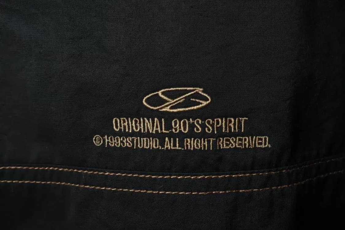 (M-L) 스튜디오 집업 바람막이 점퍼자켓 스티치 블랙-169AB 상품이미지6