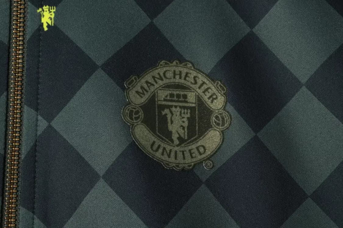 (M-L) 나이키 집업 바람막이 점퍼자켓 맨유 00년대 그린-169AE 상품이미지6