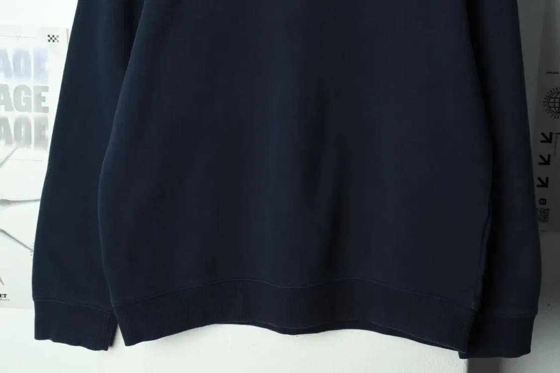 W(L) 타미힐피거 맨투맨 티셔츠 작은사용감 네이비 기모-169B2 상품이미지4