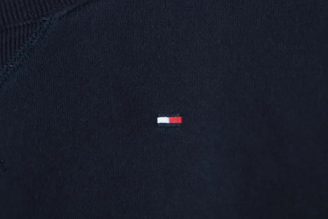 W(L) 타미힐피거 맨투맨 티셔츠 작은사용감 네이비 기모-169B2 상품이미지5