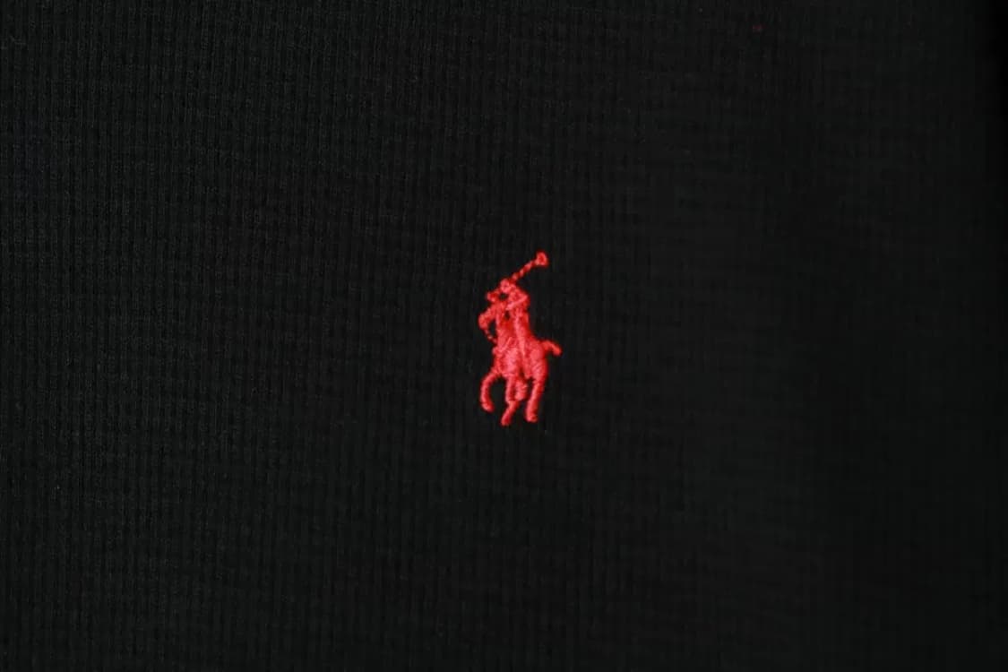 (XL-2XL) 폴로 랄프로렌 긴팔티셔츠 와플 블랙 레드포니-169B6 상품이미지5