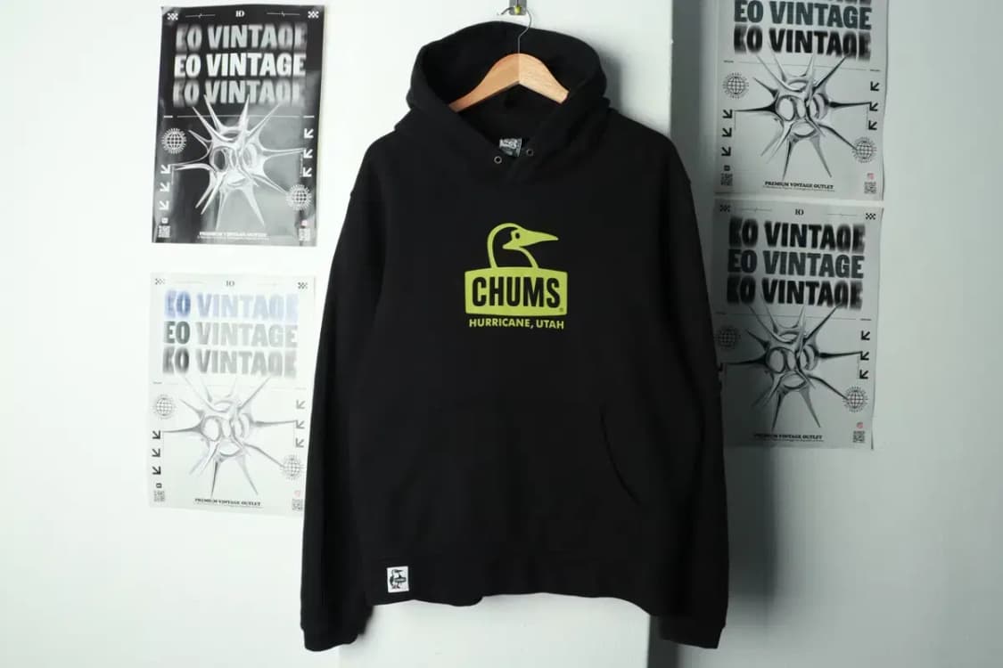 (L-XL) 첨스 후드티셔츠 빅로고 블랙 기모-169B8 상품이미지2