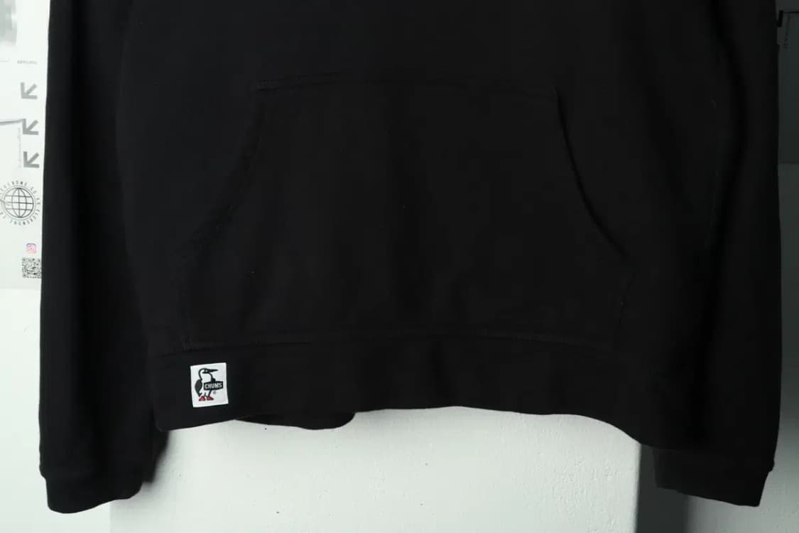 (L-XL) 첨스 후드티셔츠 빅로고 블랙 기모-169B8 상품이미지4