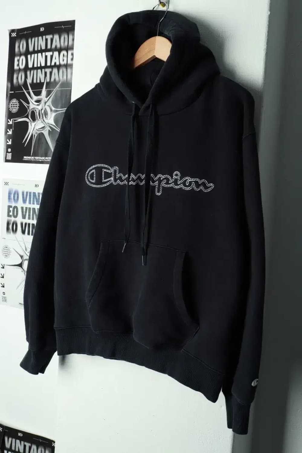 W(L) 챔피온 후드티셔츠 사용감 스티치로고 기모 올드스쿨-169B9 상품이미지1