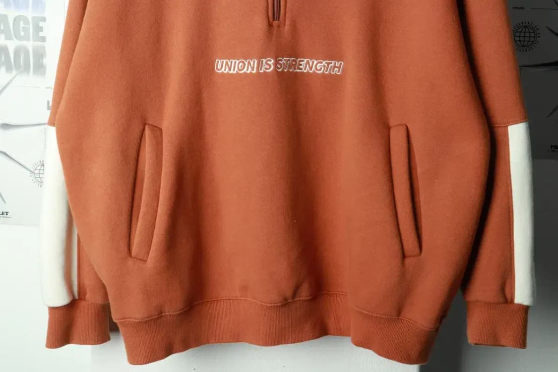 (M-L) 후드티셔츠 루즈핏 반집업 기모 된장-169BB 상품이미지4