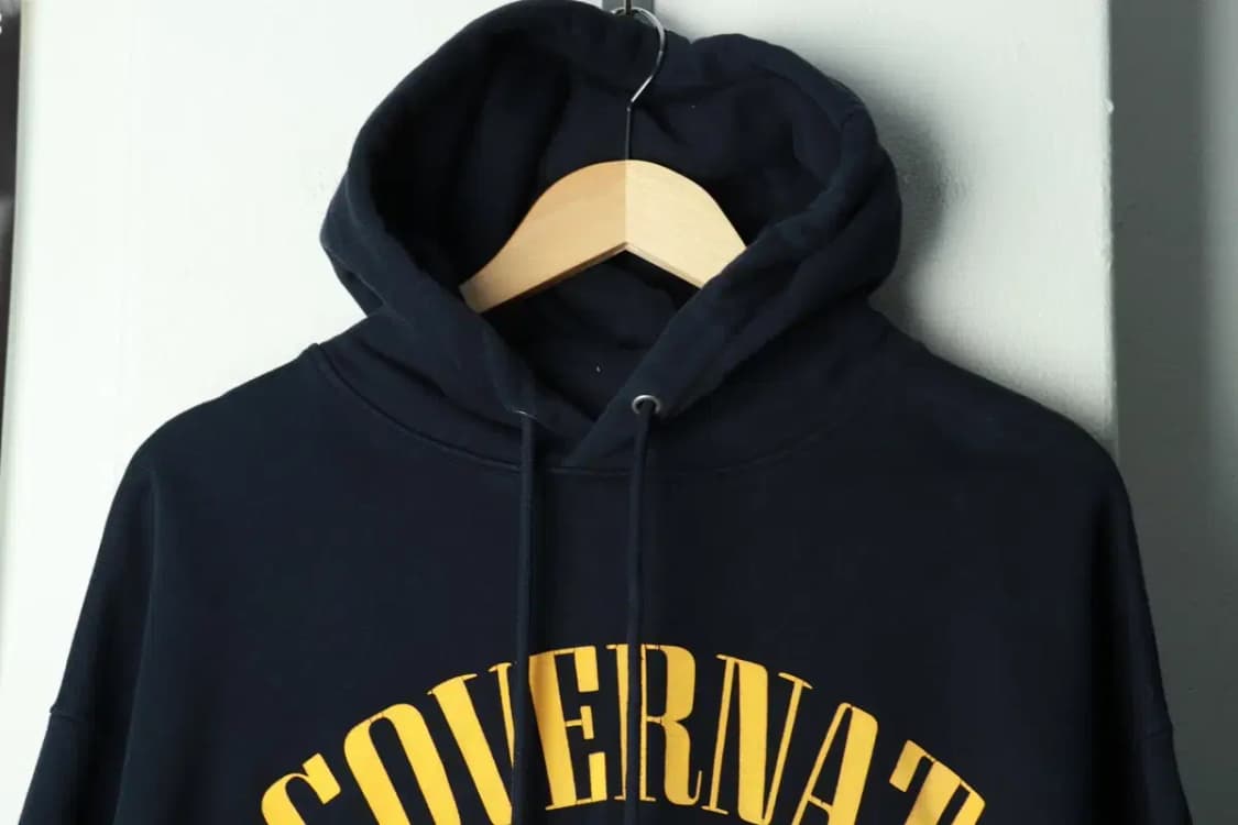 (L-XL) 커버낫 후드티셔츠 빅로고 네이비 올드스쿨-169BD 상품이미지3