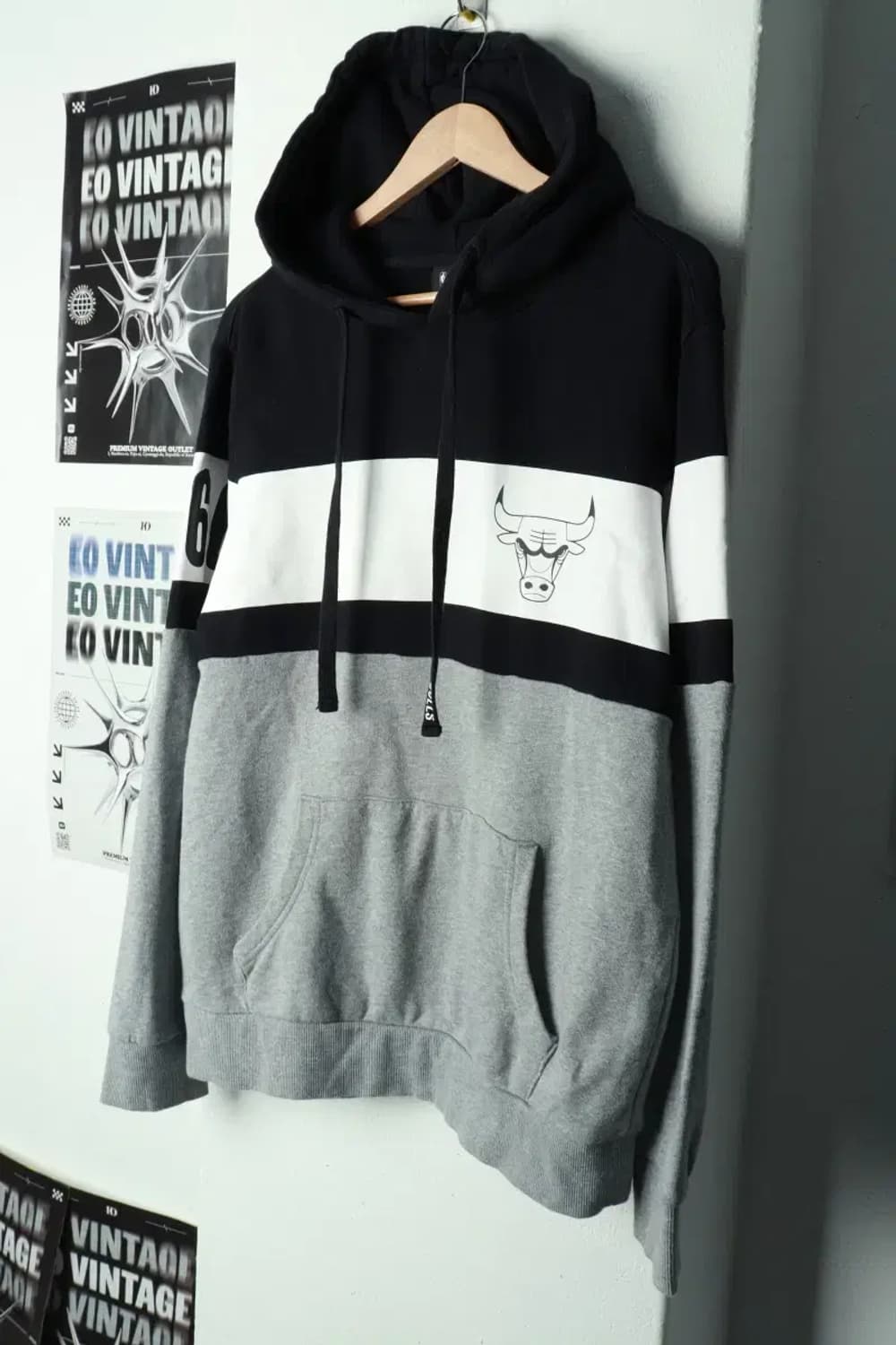 (M-L) NBA 엔비에이 후드티셔츠 시카고불스 컬러믹스-169BE 상품이미지1