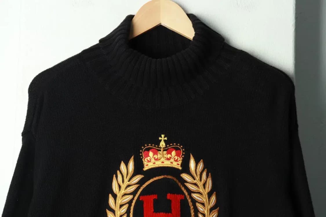 (XL-2XL) 타미힐피거 니트 대장 빅사이즈 목폴라 블랙-169C5 상품이미지3