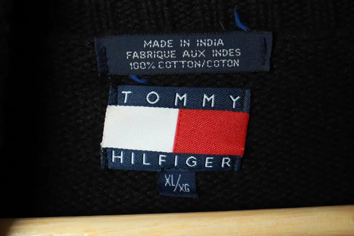 (XL-2XL) 타미힐피거 니트 대장 빅사이즈 목폴라 블랙-169C5 상품이미지6