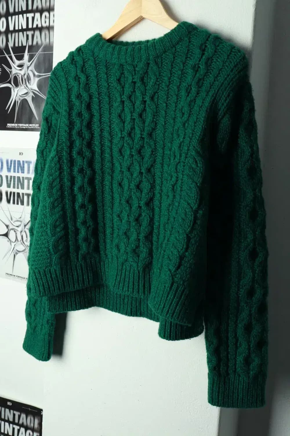 W(F) 잉크 니트 케이블 꽈배기 캐시미어 헤비-169C6 상품이미지1