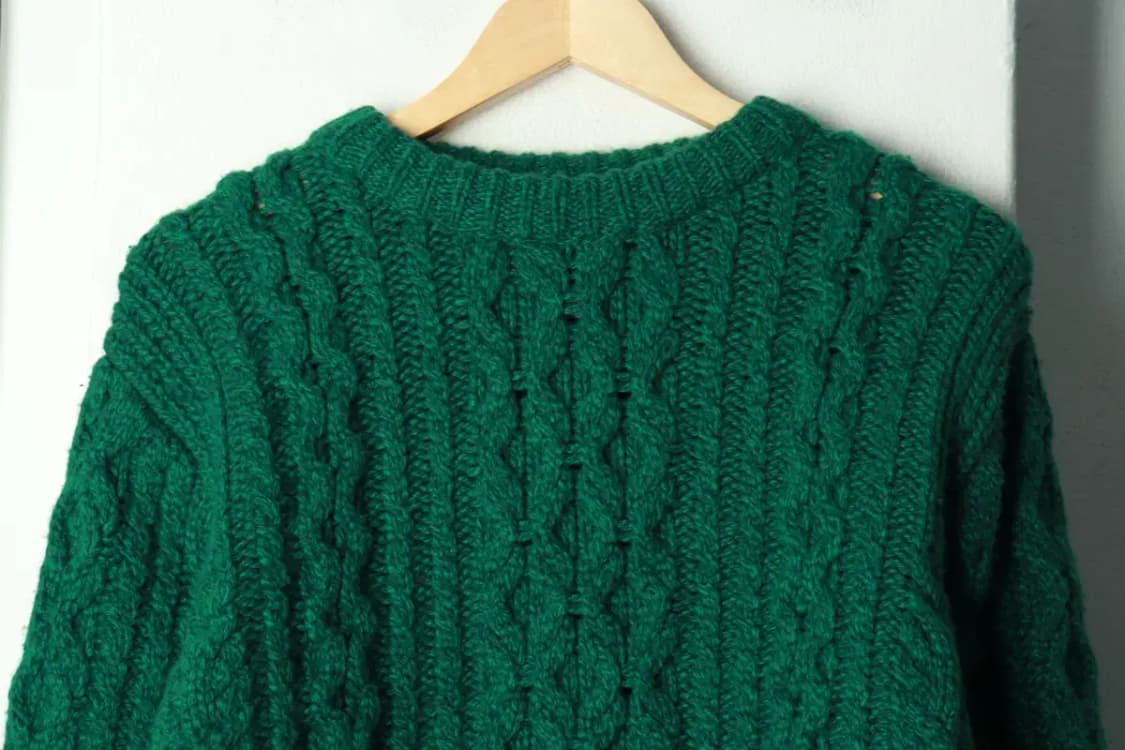 W(F) 잉크 니트 케이블 꽈배기 캐시미어 헤비-169C6 상품이미지3