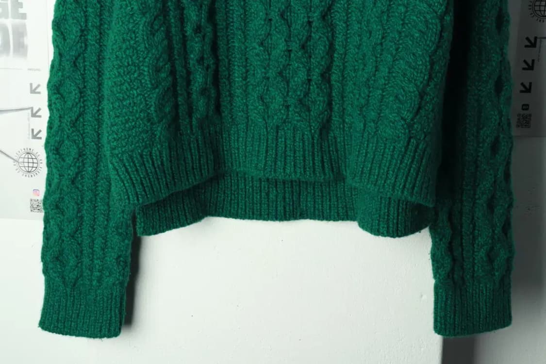 W(F) 잉크 니트 케이블 꽈배기 캐시미어 헤비-169C6 상품이미지4