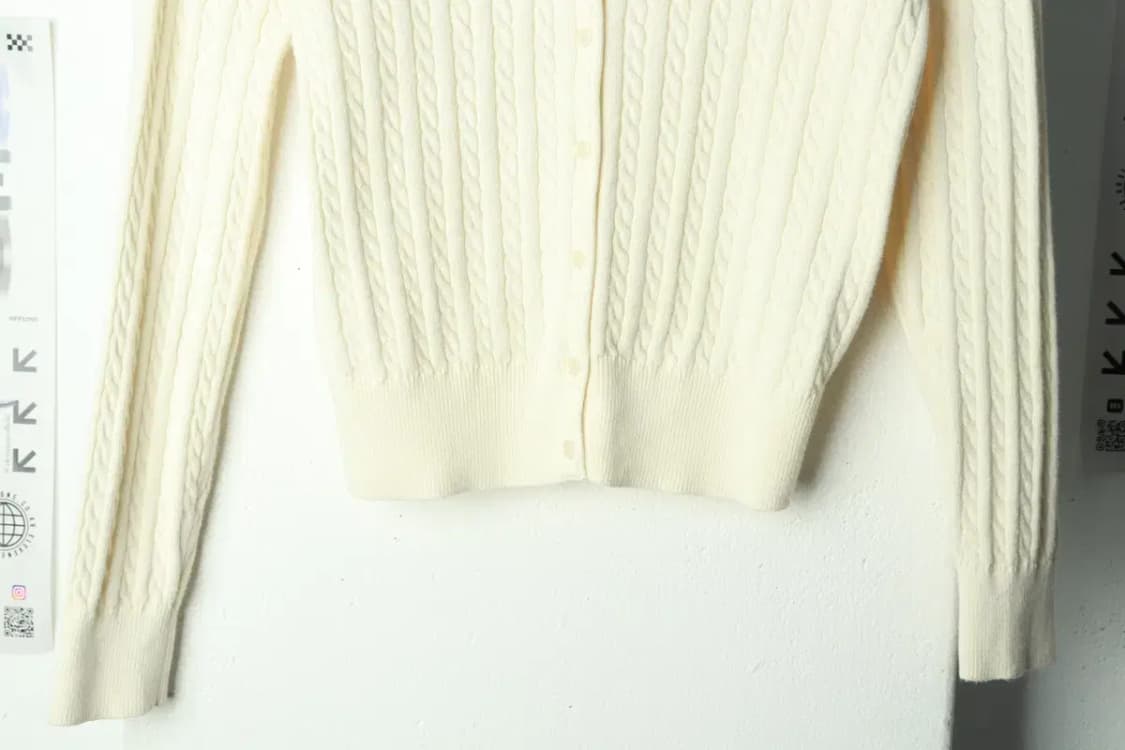 W(XS) 폴로 랄프로렌 니트 가디건 걸즈 케이블 꽈배기-169C8 상품이미지4