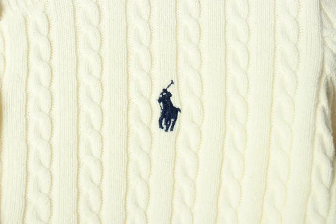 W(XS) 폴로 랄프로렌 니트 가디건 걸즈 케이블 꽈배기-169C8 상품이미지5