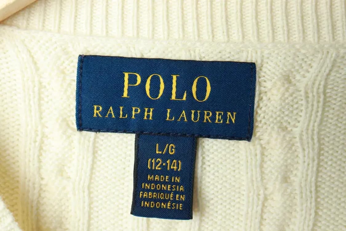 W(XS) 폴로 랄프로렌 니트 가디건 걸즈 케이블 꽈배기-169C8 상품이미지6