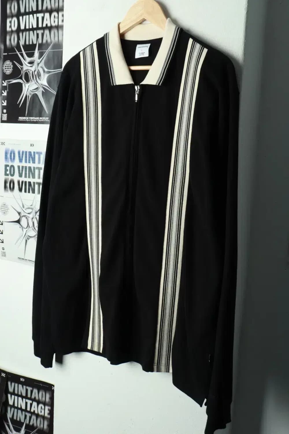 (XL-2XL) 디스이즈네버댓 카라 긴팔티셔츠 빅사이즈 집업-169CA 상품이미지1