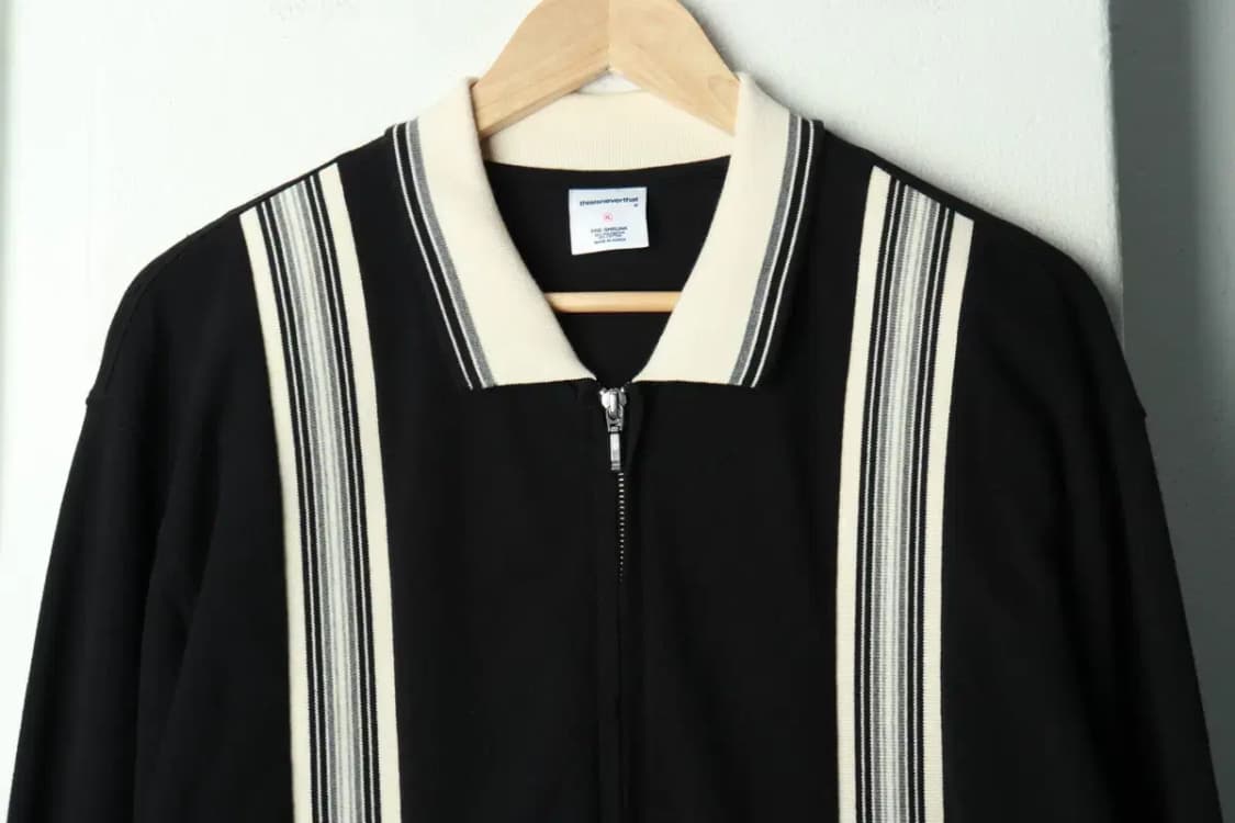 (XL-2XL) 디스이즈네버댓 카라 긴팔티셔츠 빅사이즈 집업-169CA 상품이미지3