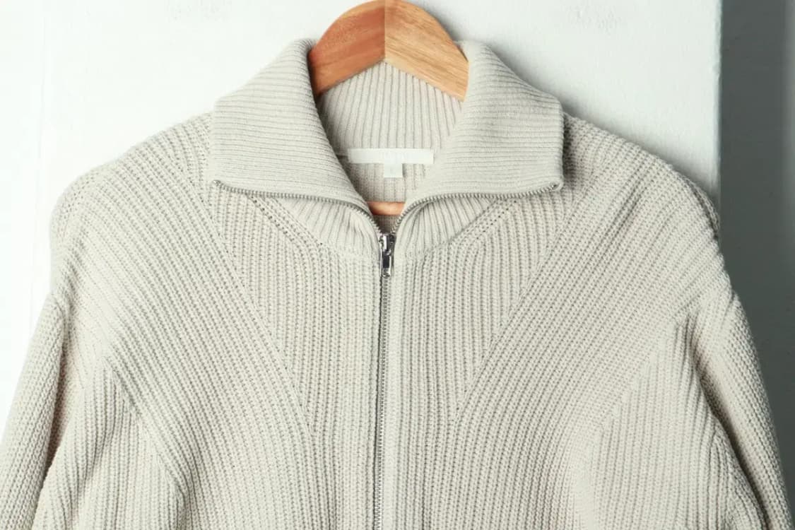 (L) 키뮤어 니트 가디건 카라집업 투웨이 놈코어-169CD 상품이미지3