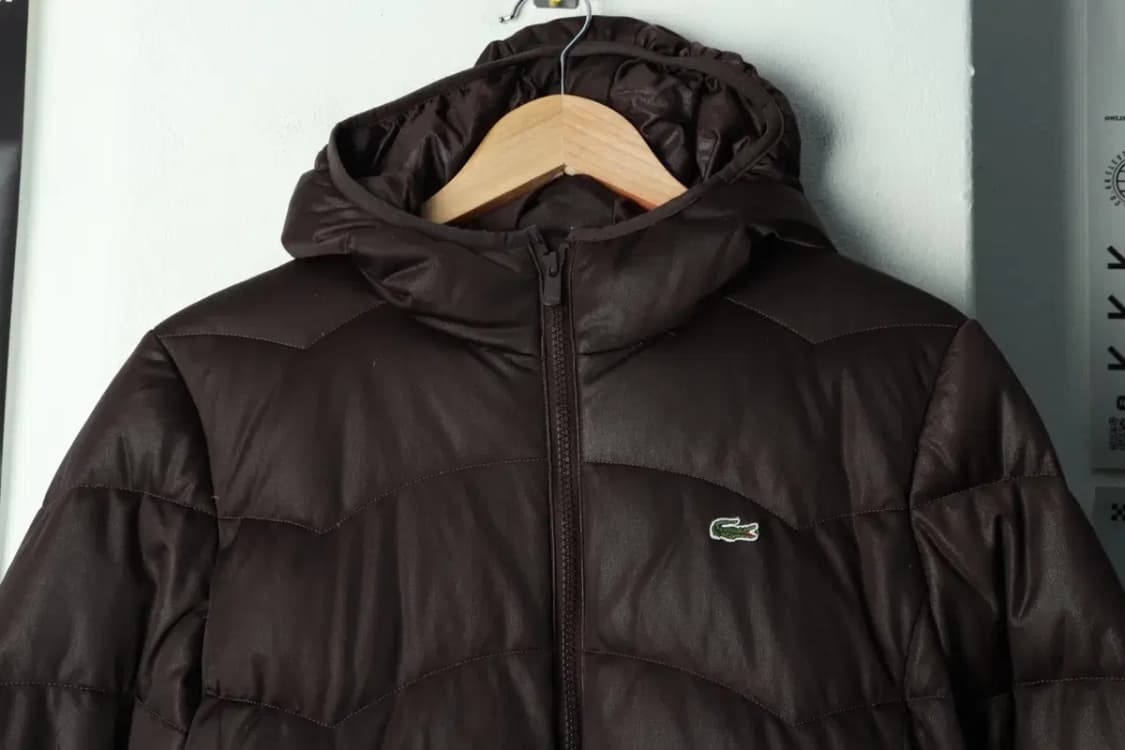 W(L) 라코스테 패딩 점퍼자켓 구스다운 딥브라운 초코-16A17 상품이미지3
