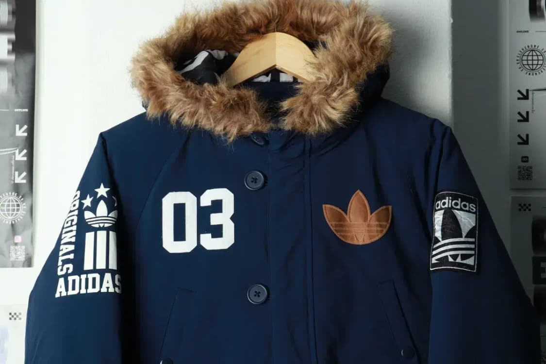 (M) 아디다스 패딩 점퍼자켓 오리지널 덕다운 롱 올드스쿨-16A18 상품이미지3