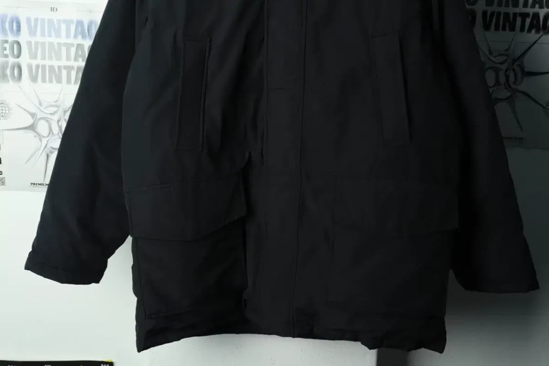 (L) 간트 패딩 점퍼자켓 구스다운 블랙 퍼 봄버-16A1B 상품이미지4