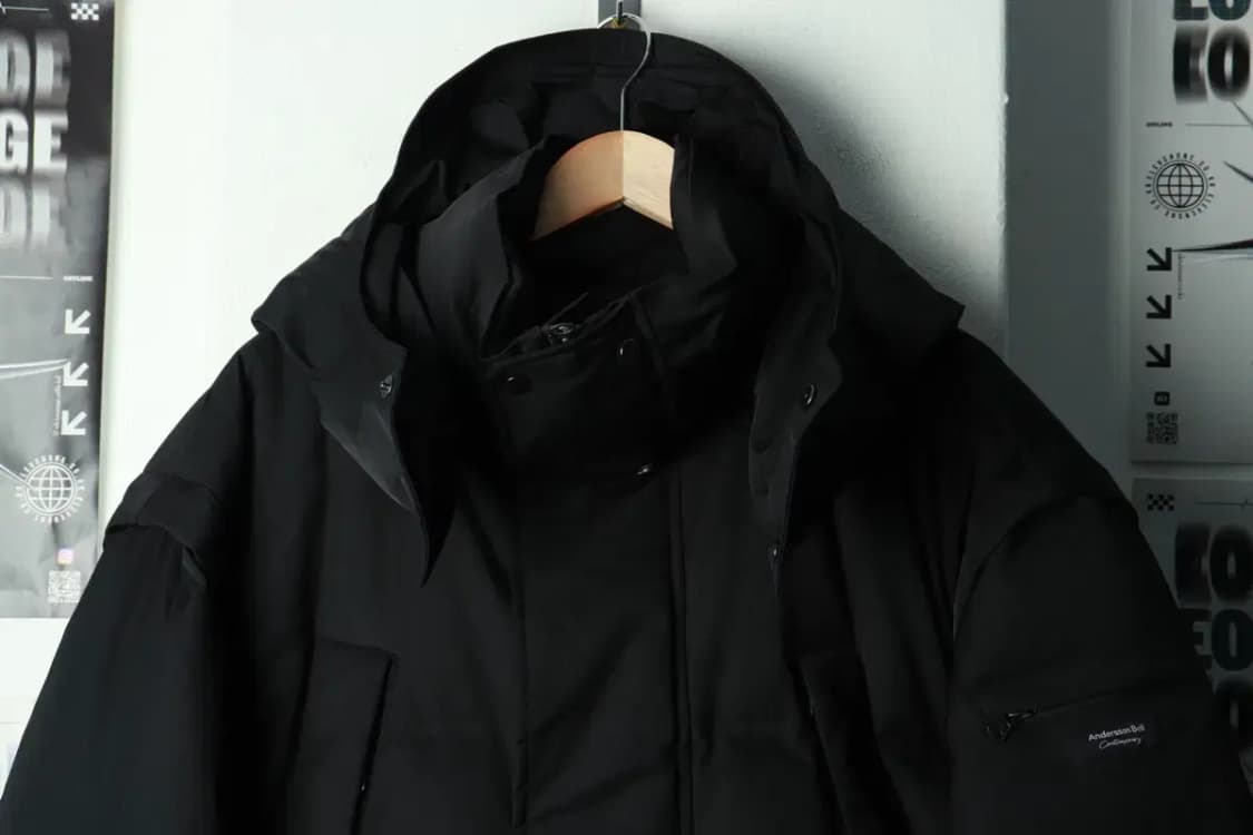 (XL) 앤더슨벨 패딩 점퍼자켓 분리가능 덕다운 테크웨어 블랙-16A1C 상품이미지3