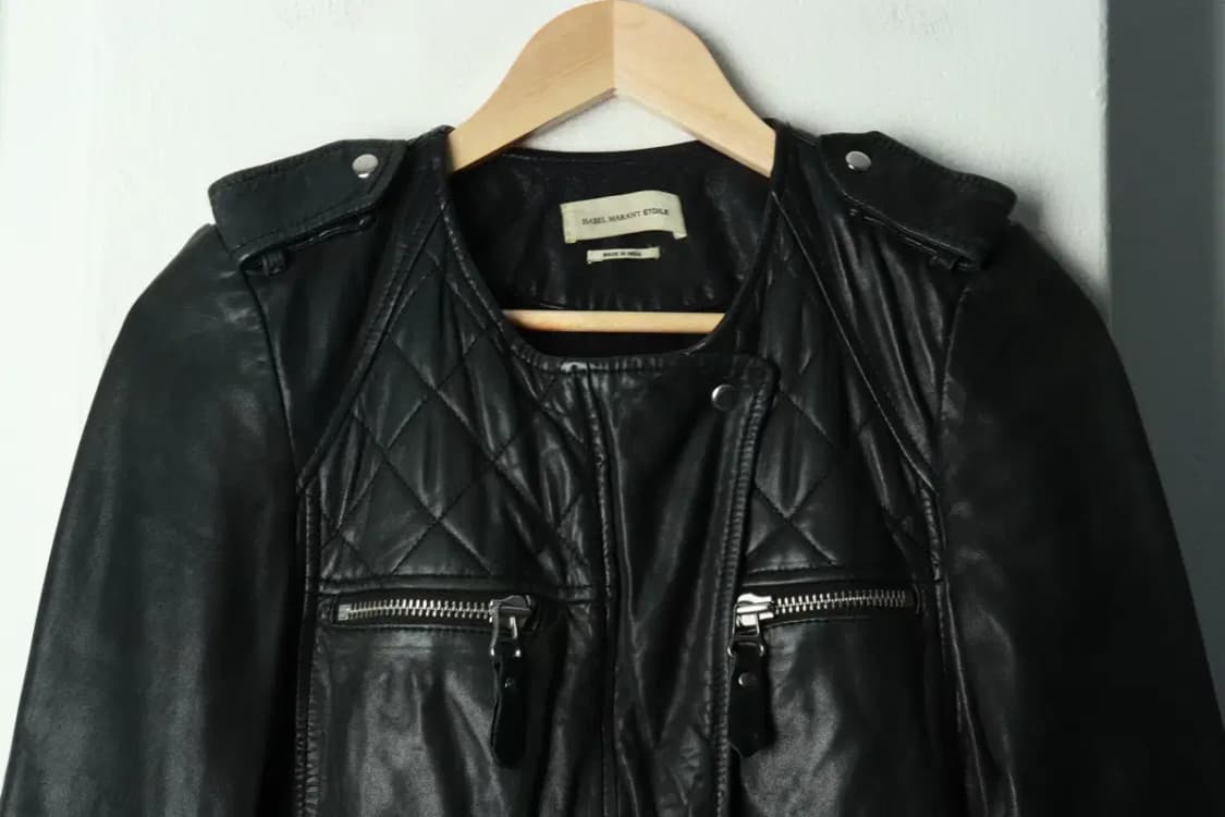 W(S) 이자벨마랑 집업 바람막이 점퍼자켓 레더 램스킨 라이더-16A20 상품이미지3