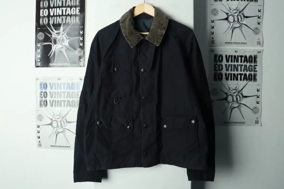 (L-XL) 바버 집업 바람막이 점퍼자켓 아메카지 사파리-16A21 상품이미지3