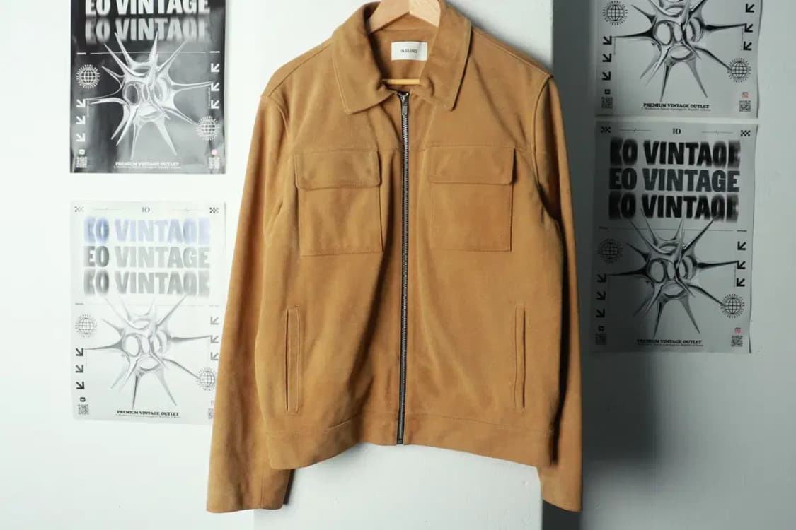 (L) 인사일런스 집업 바람막이 점퍼자켓 블루종 카우 카멜-16A22 상품이미지2