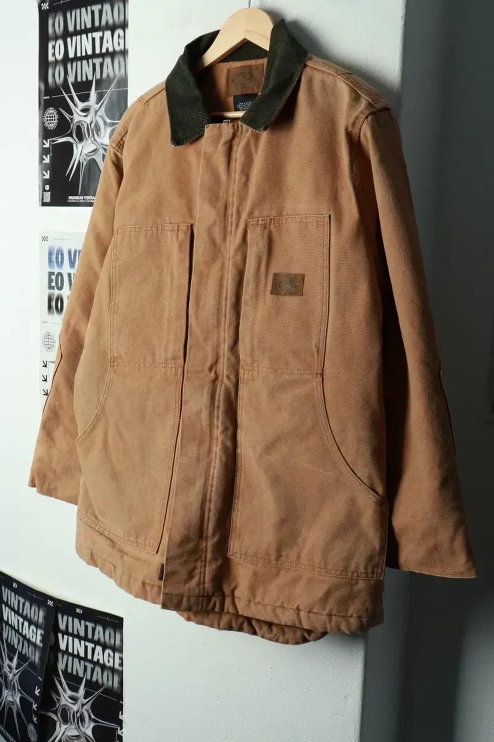 (M-XL) 디키즈 집업 바람막이 점퍼자켓 워크 카멜 된장-16A23 상품이미지1