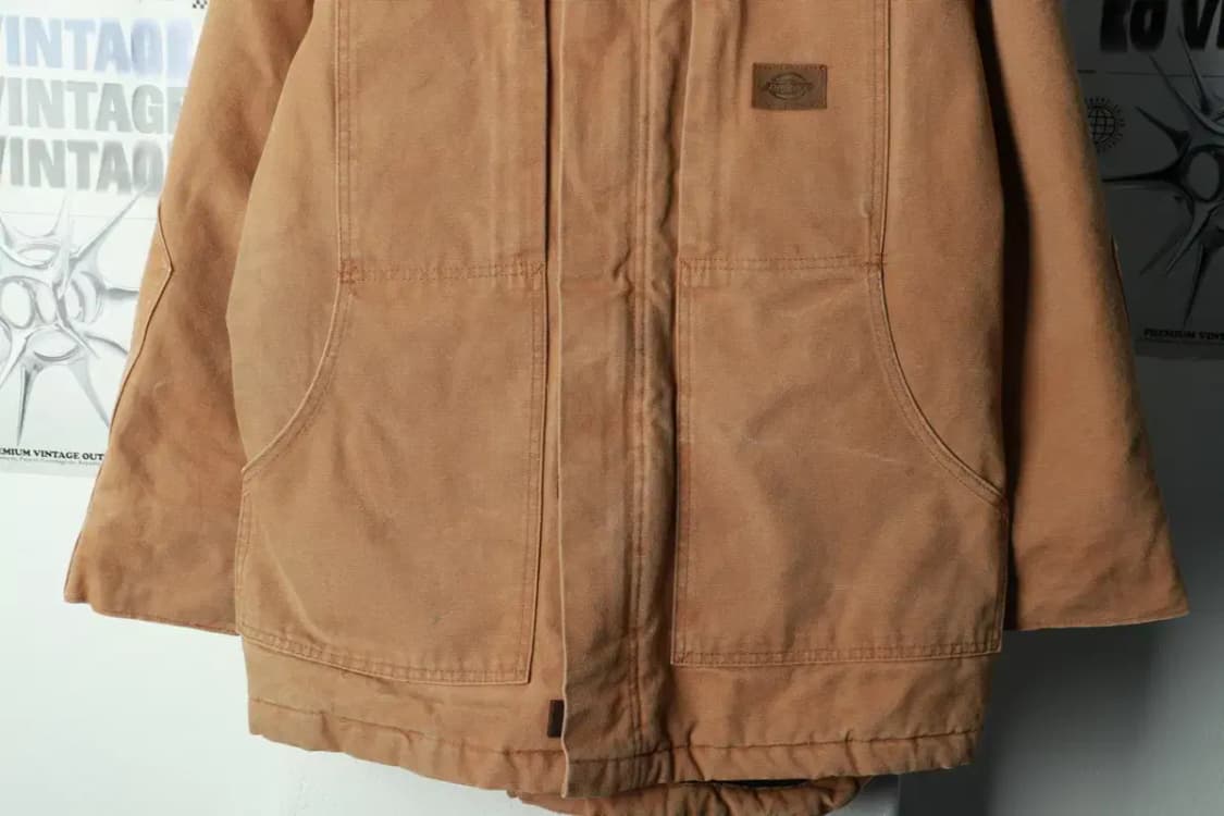 (M-XL) 디키즈 집업 바람막이 점퍼자켓 워크 카멜 된장-16A23 상품이미지4