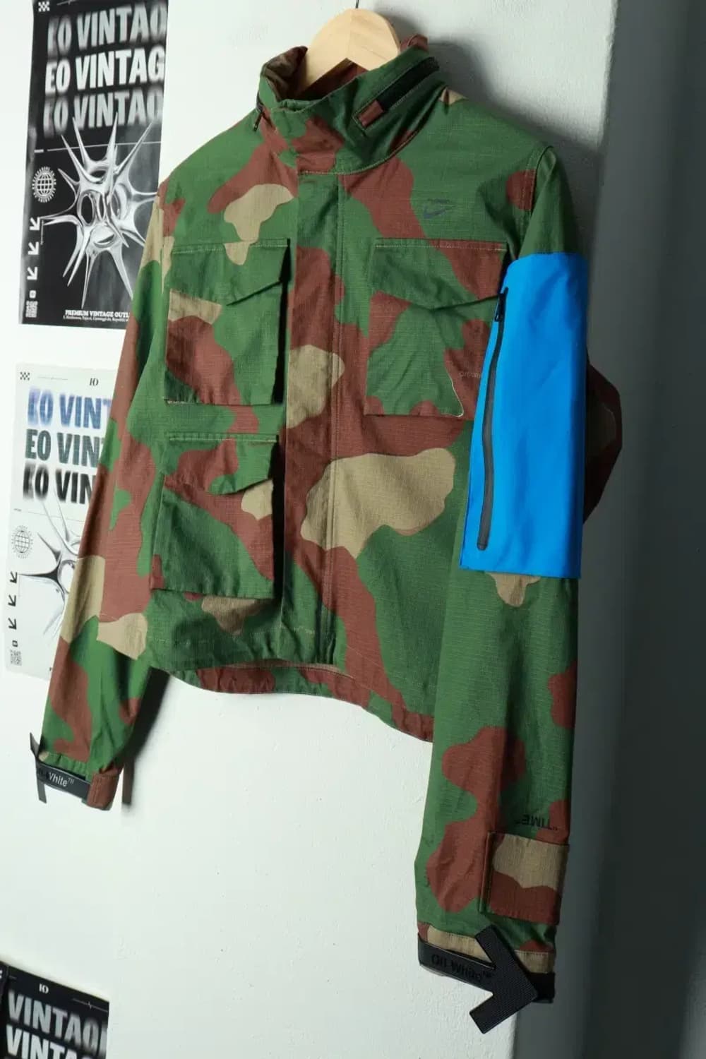 W(M) 나이키 집업 바람막이 점퍼자켓 오프화이트 협업 카모-16A25 상품이미지1