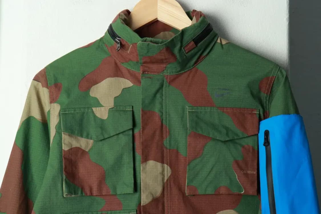 W(M) 나이키 집업 바람막이 점퍼자켓 오프화이트 협업 카모-16A25 상품이미지4