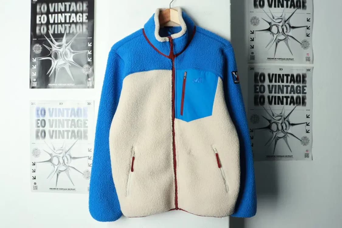 (M-L) 밀레 집업 바람막이 점퍼자켓 후리스 플리스 연블루-16A26 상품이미지2