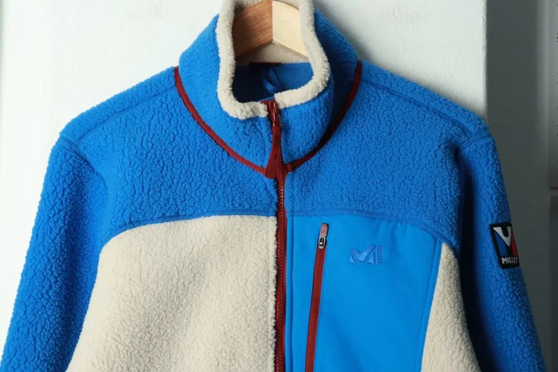 (M-L) 밀레 집업 바람막이 점퍼자켓 후리스 플리스 연블루-16A26 상품이미지3