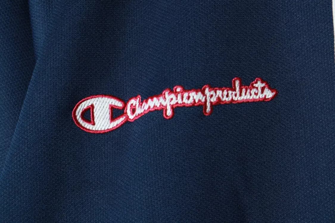 (M-XL) 챔피온 집업져지 트랙탑 일본판 네이비 올드스쿨-16A28 상품이미지5