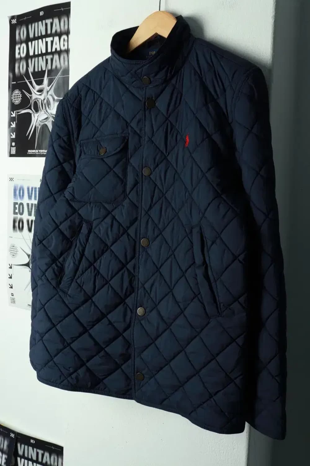 (L) 폴로 랄프로렌 패딩 점퍼자켓 경량 퀄팅 레드포니-16A29 상품이미지1